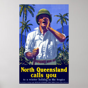 Noord-Queensland Australië Reis Poster