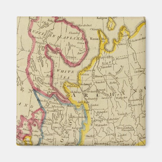 Noord-Rusland in Europa Magneet (Voorkant)