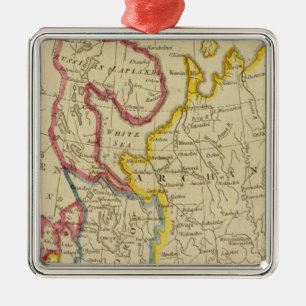 Noord-Rusland in Europa Metalen Ornament