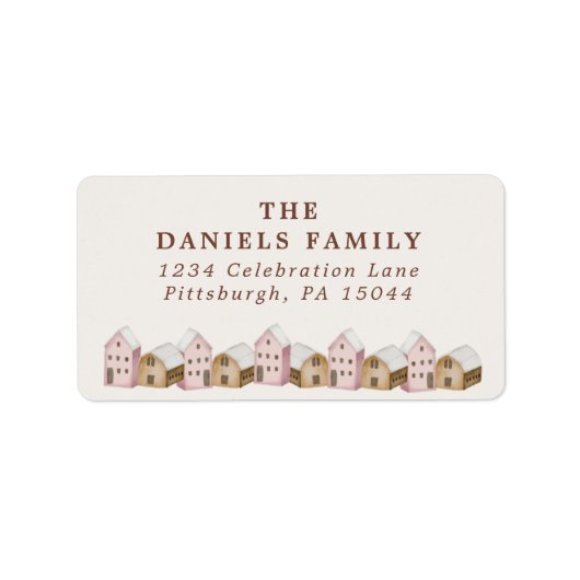 noord - scandi modern natuurlandschap etiket (Voorkant)