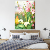 Noord - Schoonheden van de moerassen, botanische k Canvas Afdruk (Insitu (Slaapkamer))