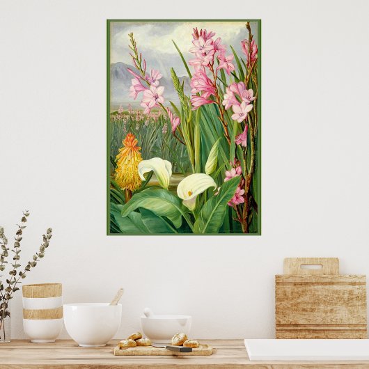 Noord - Schoonheden van de moerassen, botanische k Poster (Keuken)