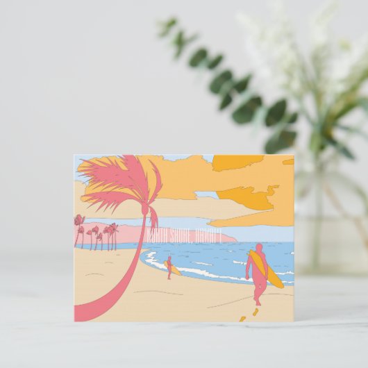 Noord-Shore, Briefkaart Hawaï (Staand voorkant)