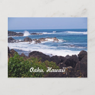 Noord-Shore op het eiland Oahu in Hawaii Briefkaart