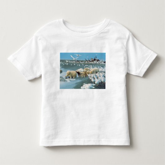 Noord-Slope, Alaska. Polaire Beren Ursus Kinder Shirts (Voorkant)