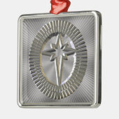 Noord-Star kerstversieringen Metalen Ornament (Links)