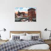 Noord-station - Railroad Depot Canvas Afdruk (Insitu (Slaapkamer))