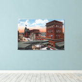 Noord-station - Railroad Depot Canvas Afdruk (Insitu (Houten vloer))