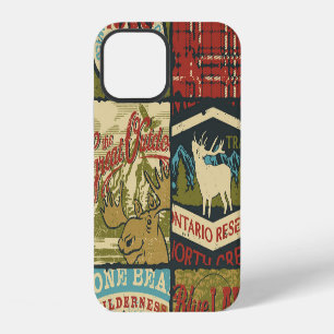 Noord Territoria Avontuur: Symbolische Patchwork iPhone 12 Hoesje