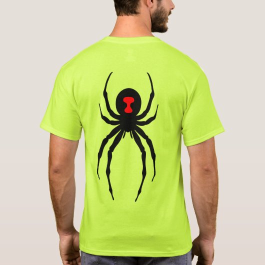 Noord-Texas Hoofdstuk - Black Widow T-shirt (Achterkant)