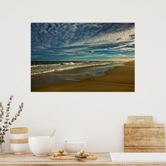 Noord-Topsail-strand Poster (Keuken)