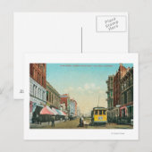 Noord-Uitzicht van 5th Street van F Street Briefkaart (Voorkant / Achterkant)