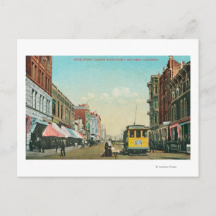 Noord-Uitzicht van 5th Street van F Street Briefkaart