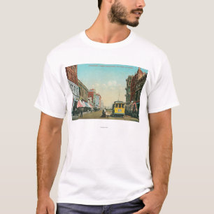 Noord-Uitzicht van 5th Street van F Street T-shirt