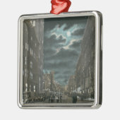 Noord-Uitzicht van Chenango Street bij Night Metalen Ornament (Links)