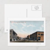 Noord-Uitzicht van de Avenue Wenatchee Briefkaart (Voorkant / Achterkant)