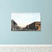 Noord-Uitzicht van de Avenue Wenatchee Canvas Afdruk (Insitu (Houten vloer))