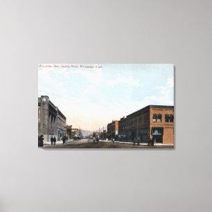 Noord-Uitzicht van de Avenue Wenatchee Canvas Afdruk