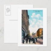 Noord-Uitzicht van First Avenue Briefkaart (Voorkant / Achterkant)