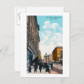 Noord-Uitzicht van First Avenue Briefkaart (Voorkant / Achterkant)