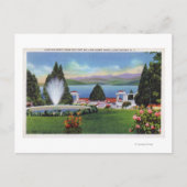 Noord-Uitzicht van het meer van Ft. William Henry Briefkaart (Voorkant)