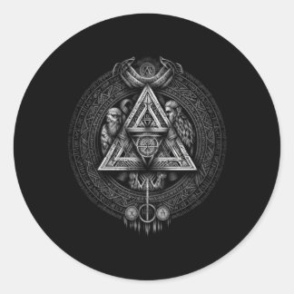 Noord-Valhalla Noordse mythologie Ronde Sticker