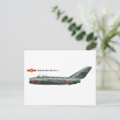 Noord-Vietnam Shenyang J-5 (MiG-17) Briefkaart (Staand voorkant)