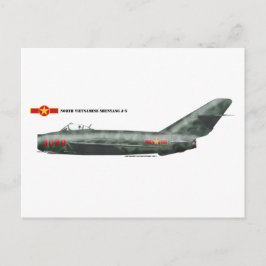 Noord-Vietnam Shenyang J-5 (MiG-17) Briefkaart