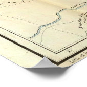 Noord-Virginia Civil War Map (1862) Poster (Hoek)