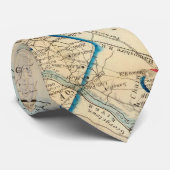 Noord-Virginia Civil War Map (1862) Stropdas (Opgerold)