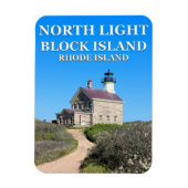 Noord-vuurtoren, Block Island RI Flexi-Magnet Magneet (Verticaal)
