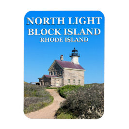 Noord-vuurtoren, Block Island RI Flexi-Magnet Magneet