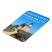Noord-vuurtoren, Block Island RI Flexi-Magnet Magneet (Linkerzijde)