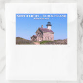 Noord vuurtoren, Stickers van Block Island RI (Tas)