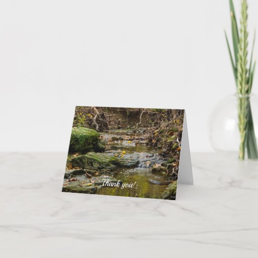 Noord-Week Creek Landschap Hartelijk dank Kaart (Voorkant)