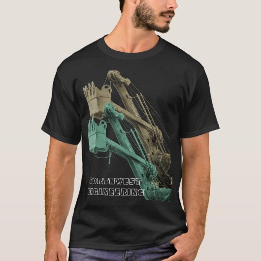 NOORD-WEST ENGINEERCABLE SHOVEL CRANE OPERATOR T-SHIRT (Voorkant)