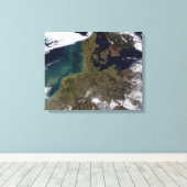 Noord-Western Europa Canvas Afdruk (Insitu (Houten vloer))