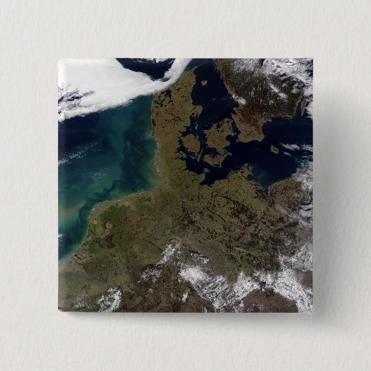 Noord-Western Europa Vierkante Button 5,1 Cm (Voorkant)