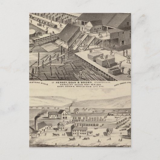 Noord-Westerne Mills of Hersey, Minnesota Briefkaart (Voorkant)