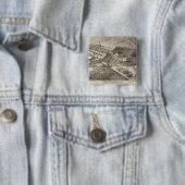 Noord-Westerne Mills of Hersey, Minnesota Vierkante Button 5,1 Cm (In situ)