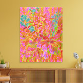 Noord-wilde bloemen Bright bloem Canvas Afdruk (Insitu (Woonkamer))