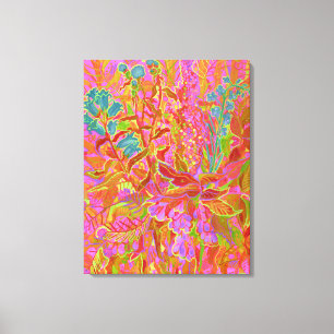 Noord-wilde bloemen Bright bloem Canvas Afdruk