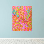 Noord-wilde bloemen Bright bloem Canvas Afdruk (Insitu (Houten vloer))