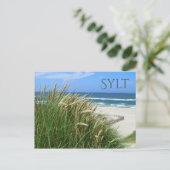 Noord-Zee, Beach, Dune Grass, Sylt, Nordfriesland Briefkaart (Staand voorkant)