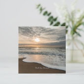 Noord-Zee, Denemarken pittoreske zonsondergang, (Staand voorkant)