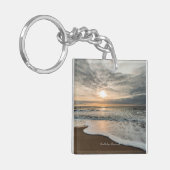 Noord-Zee, Denemarken pittoreske zonsondergang, Sleutelhanger (Voorkant Links)