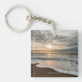 Noord-Zee, Denemarken pittoreske zonsondergang, Sleutelhanger (Voorkant)