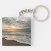 Noord-Zee, Denemarken pittoreske zonsondergang, Sleutelhanger (Achterkant)