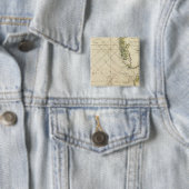 Noord-Zee, Kattegat Vierkante Button 5,1 Cm (In situ)