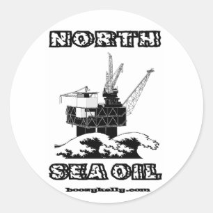 Noord-Zee olie, oliepleister Sticker